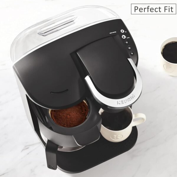 Reusable 8-12 Cup Basket Gold Mesh Coffee Filter for Keurig K-Duo Essentials and K Duo Brewers Machine, Replaces your Paper Coffee Filters, BPA Free (1 Pack) - Image 5