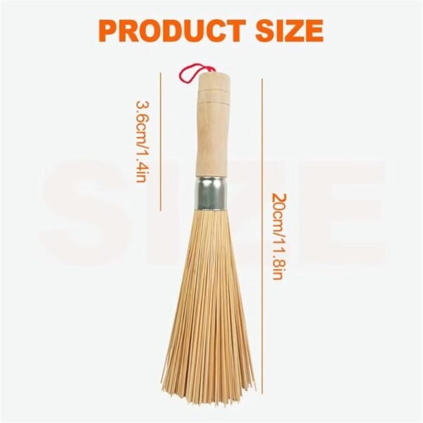 Natural Cleaning Brush Set For Home Use Kitchen Cleaning Tools That Are For Pots And Pans Dishwashing Brushes Large Baking Sheets for Oven (Beige, 20cm) - Image 5