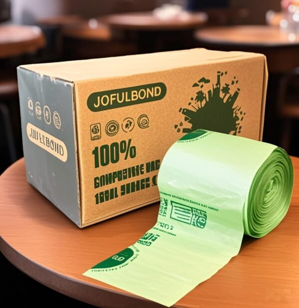 Biodegradable,Recyclable,Compostable Trash Bags,13 Gallon,100 Count,Used For Kitchen yard,Heavy Duty Unscented,1.2 Mils,60 Liter,Tall Kitchen Food Scrap Waste Bags,Strong Thicken Rubbish Waste Strong - Image 7