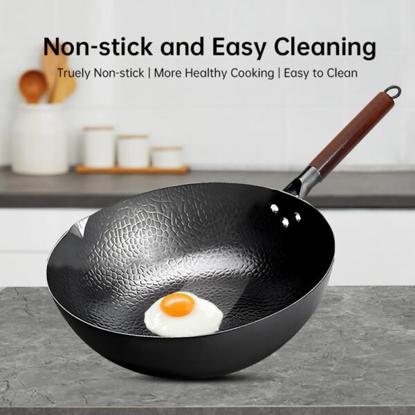 pots and Pans Set,15Pcs Pots and Pans Set Non Stick Iron Pots Stock Pot with Lids Dishwasher Kitchen Cookware Sets with 2 Sponges 5 Dishcloths Turner Spoon Tongs - Image 8
