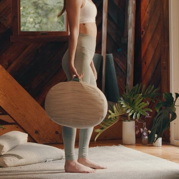Avocado Organic Yoga Meditation Pillow, GOTS Certified Organic Cotton Cover, Natural Buckwheat Fill - Image 4