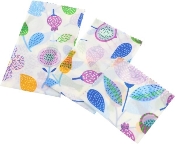 FOMIYES 3pcs Beeswax Reusable Food Wraps Beeswax Cloth Food Wrappers Beeswax Preservation Wraps Food Wrapping Cloth Beeswax Food Wraps Beeswax Bowl Cover Sustainable Wax Cloth