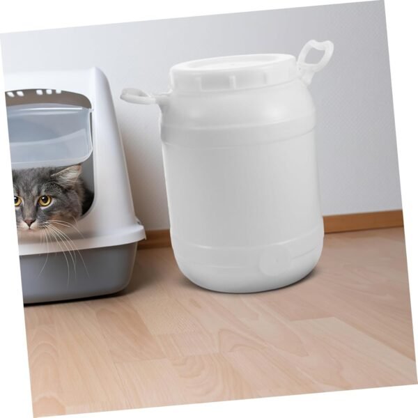 Compost Bin for Kitchen Bucket Dog Poop Garbage Can Outdoor Bins Food Waste Pantry Recycle Containers Compost Pail Automatic Trash Bin Lid Kitchen Trash Container Airtight Plastic - Image 7