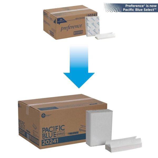 Georgia-Pacific Blue Select C-Fold Paper Towels by GP PRO (Georgia-Pacific), White, 20241, 200 Towels Per Pack, 12 Packs Per Case (2400 Total), 10.10'' x 13.20 - Image 2