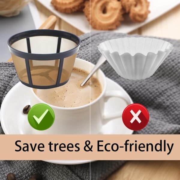 2 Pack Reusable Coffee Filter Replacement for BUNN 8 10 12 Cup Coffee Maker and Brewer Series BX, BTX, GRX, NHB, NHS, ST, HG & H - Image 5
