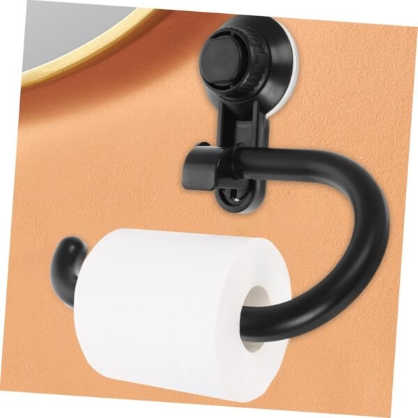 Abs Black Tissue Holder Bathroom Paper Towel Holder Suction Cups for Bathroom Phone Paper Holder - Image 8