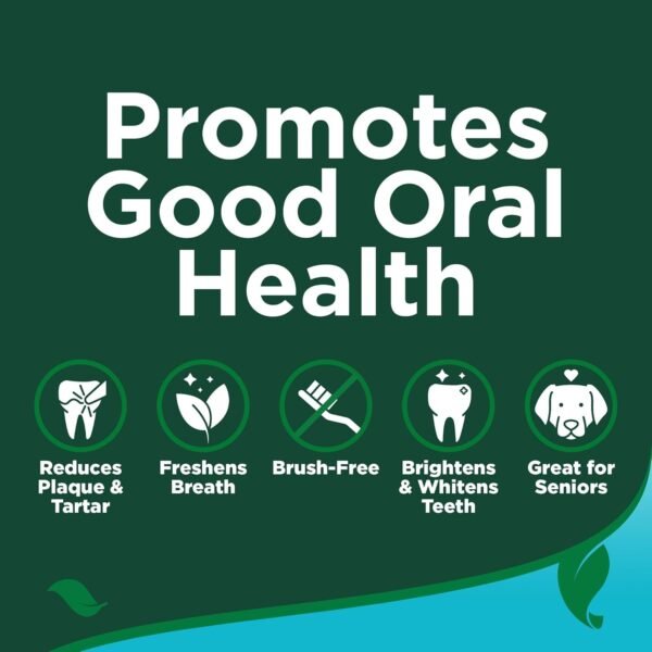 Vet’s Best Dental Powder for Dogs – Brush-Free Solution – Prevent Plaque & Tartar – Made with Natural Brown Seaweed & Brewer’s Yeast – Dog Teeth Cleaning Powder – 90 Day Supply (for 23-66lb Dogs) - Image 5