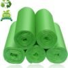 2 Gallon Compostable Trash Bags Small Biodegradable Garbage Bags 7.5 Liters Wastebasket Trash Liners for Bathroom Office Bedroom, Green 100 Counts - Image 7