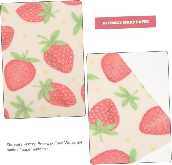 3pcs Beeswax Food Wrappers Fresh-keeping Food Wraps Baking Food Wraps Beeswax Food Wraps Reusable Food Wraps Reusable Wraps Paper Packing Supplies Household - Image 5