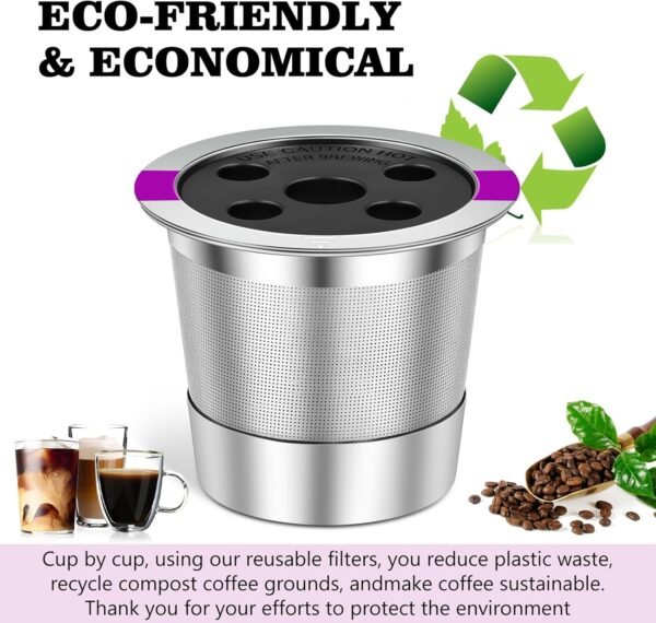 Reusable K Cups with Multistream Technology for Keurig K Supreme, K Supreme Plus and K Slim, Refillable Coffee Filters (2packs) - Image 6