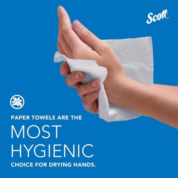 Scott® Professional Multifold Paper Towels, Bulk (01840), with Absorbency Pockets, 9.2" x 9.4" sheets, White, Compact Case for Easy Storage (250 Sheets/Pack, 16 Packs/Case, 4,000 Sheets/Case) - Image 10