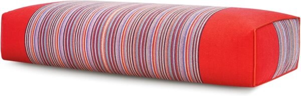 JOERRES Buckwheat Pillow 100% Organic Coarse Cloth Package. The Pillowcase Has Massaging Effect.Improve Sleep Quality. (Red)