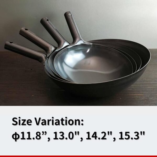 Kanda Iron Beijing Wok - Lightweight and Durable - Perfect for Authentic Japanese Cooking - 11.8 inch 30cm - Image 7