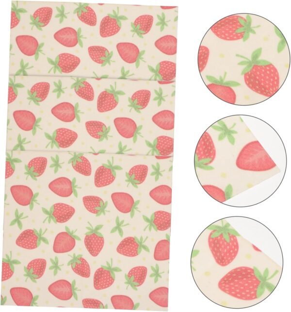 3pcs Beeswax Food Wrappers Fresh-keeping Food Wraps Baking Food Wraps Beeswax Food Wraps Reusable Food Wraps Reusable Wraps Paper Packing Supplies Household - Image 3