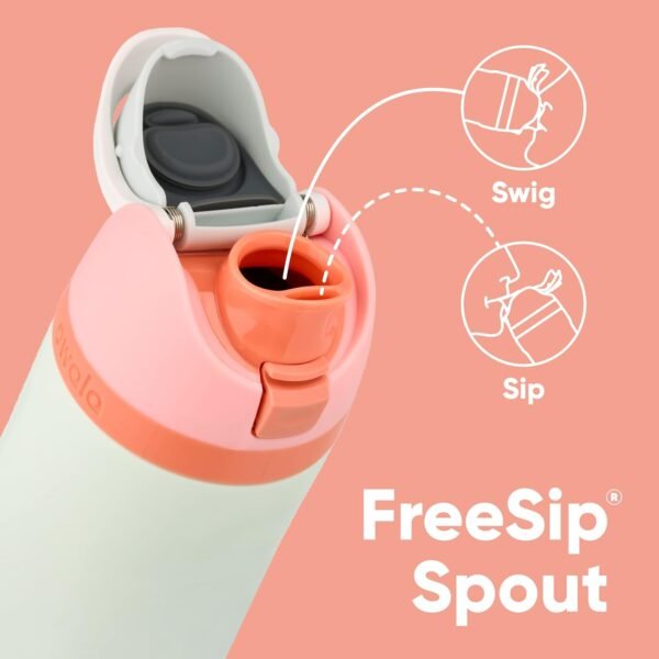 Owala FreeSip Insulated Stainless Steel Water Bottle with Straw for Sports, Travel, and School BPA-Free Sports Water Bottle, 24 oz, Denim - Image 2