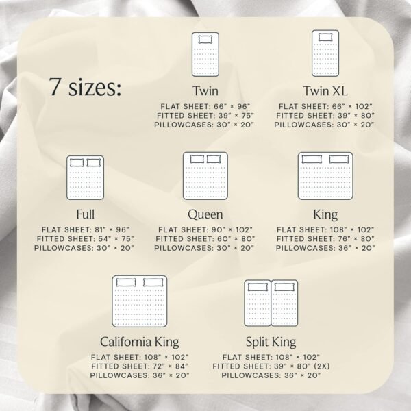 LuxClub 6 PC King Size Sheet Set Bed Sheets Deep Pockets 18" Eco Friendly Wrinkle Free Cooling Bed Sheets Machine Washable Hotel Bedding Silky Soft - White King - Image 3