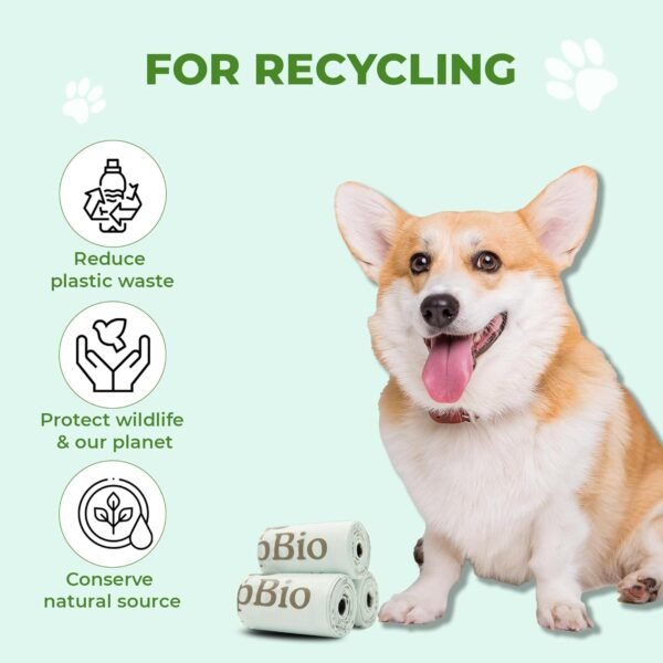 HAPBIO 540 Count Compostable Dog Poop Bags, Unscented, 36 Rolls, Bulk Pack, No Smell & Leakproof, Small Biodegradable Bags Trash Can Liner, BPI OK Compost Home, Recycle Food Scrap Waste Bag - Image 7