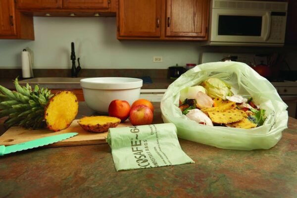STOUT by Envision E2430E85 EcoSafe-6400 Compostable Bags, 24" x 30", 13 gal capacity, 0.85 mil thickness, Green (Pack of 45) - Image 14