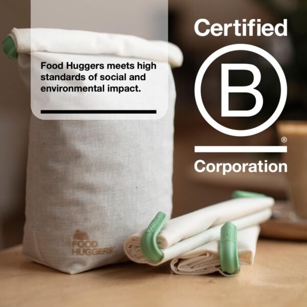 Food Huggers Sustainable Coffee Storage| Bulk Bean Bag | Eco-Friendly, Zero-Waste | BPA-Free, Dishwasher Safe Silicone | Ideal for Groceries, Food | Reusable, Large (1pc) - Image 6