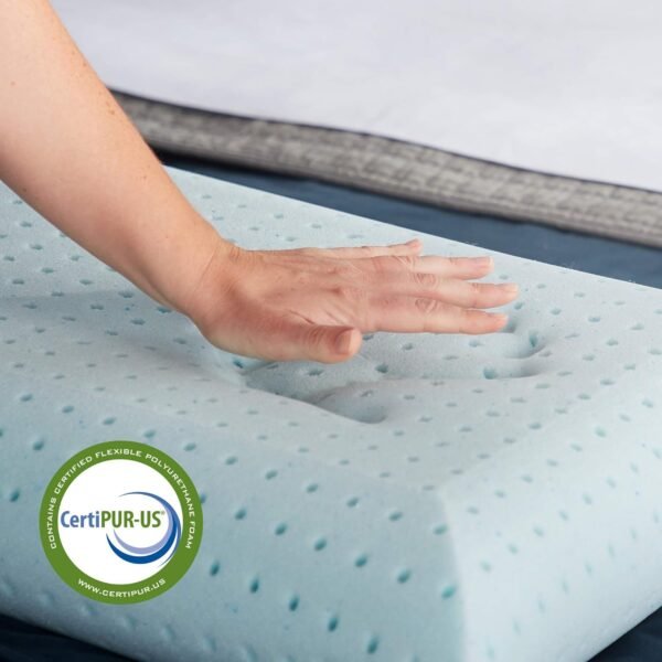 WEEKENDER Gel Memory Foam Pillow - Standard Size - 1-Pack - Medium Plush Feel - Neck & Shoulder Support - For Back, Side, & Stomach Sleepers - Home, Hotel, & Hospital Essentials - Image 3