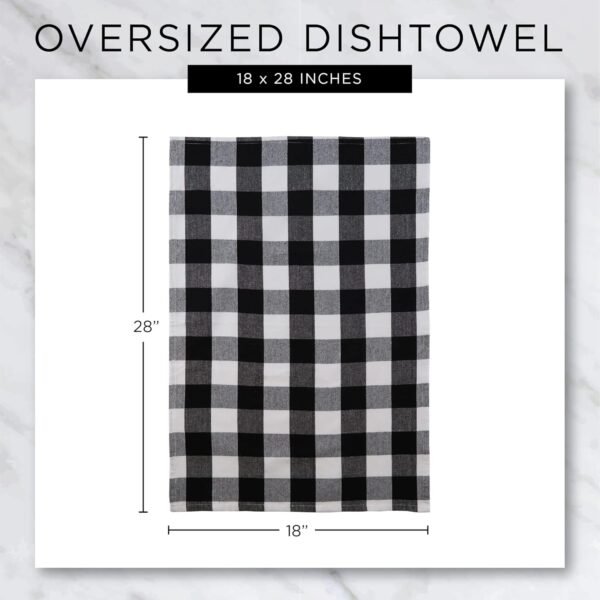 DII Decorative Cotton Kitchen Dish Towel Set, 18x28, Pop Fizz Sip, 4 Piece - Image 8