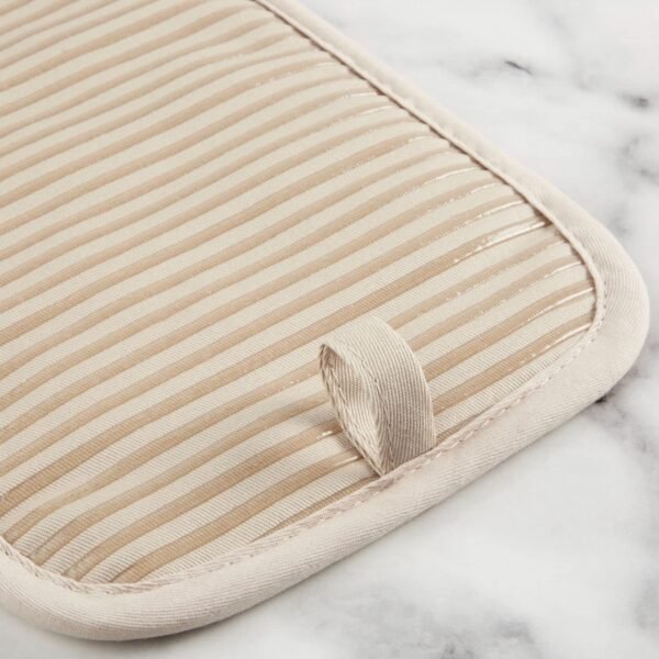 KITCHENAID Quilted Cotton Terry Cloth Oven Mitt, Pot Holder, Kitchen Towel 4-Pack Set, Heat Resistant, Silicone Grip, Gift Set, Milkshake, 16"x26", 7"x13" & 7"x10" - Image 6
