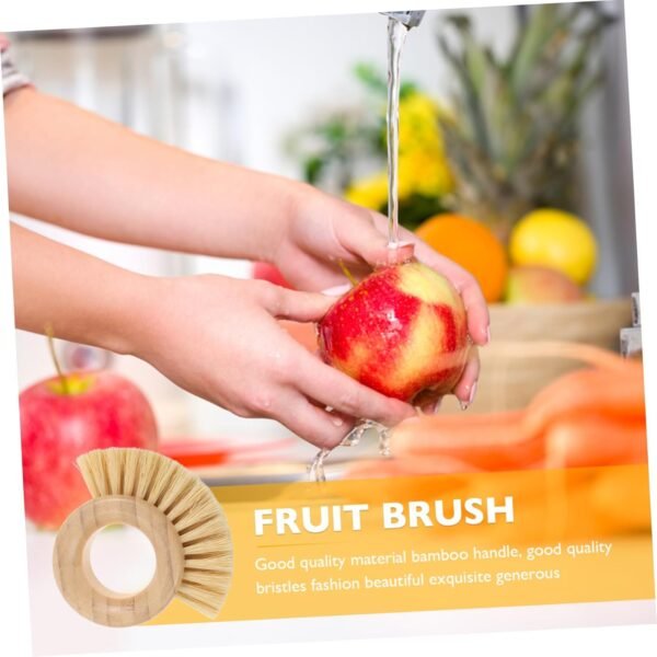 Natural Dish Brush with Fruit Handle Scrub Brush for Cleaning Dishes Vegetables and Kitchen - Image 7