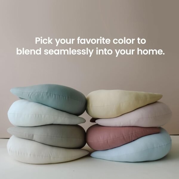 snuggle me Organic Nursing Pillow | Bottle & Breastfeeding Pillow with Organic Cotton Cover & Fiberfill, Machine Washable Feeding Pillow, Newborn Essentials Must Haves (Natural) - Image 6