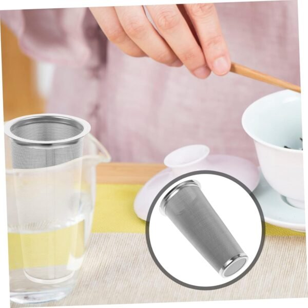 MAGICLULU Coffee Filter Tea Filters Mesh Coffee Filter Drink Strainer Espresso Ground Tea Sieve Tea Residue Strainer Espresso Maker Coffee Filter for Mason Jar Stainless Steel - Image 5