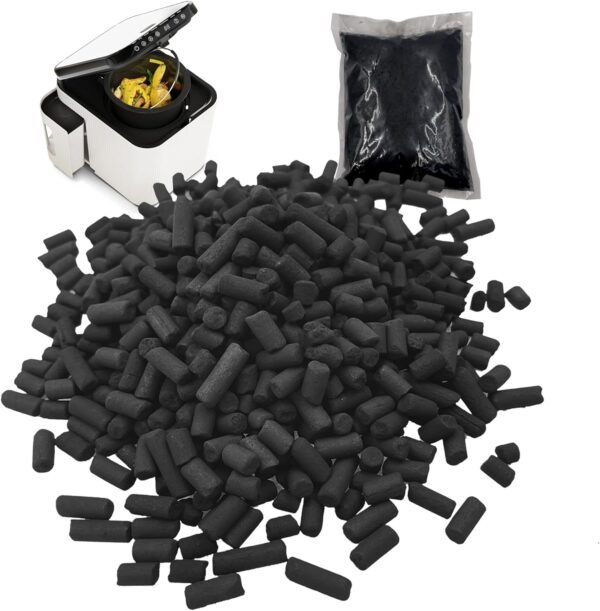 1.55 Pounds Oversized Pack Replacement Odor Absorbing Filter Refills for Smart Waste Kitchen Composter, Activated Charcoal for Electric Compost Bin Odor Control