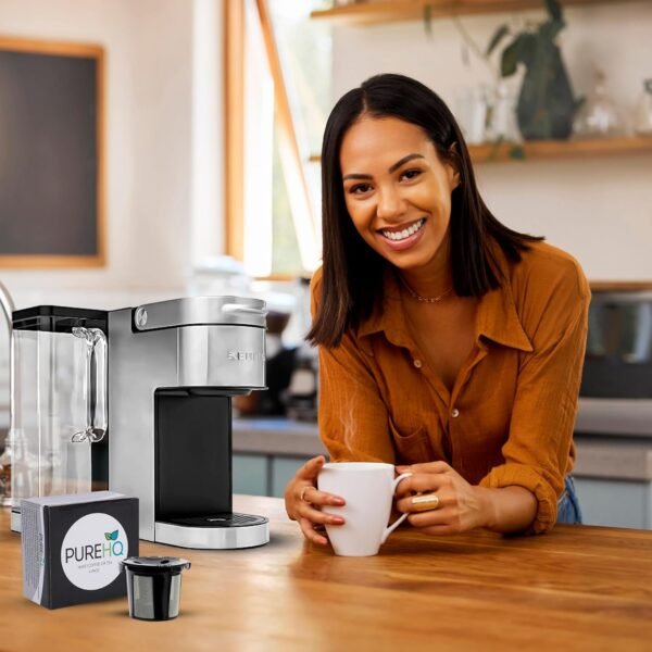 Reusable K Cups for Keurig Supreme, K Supreme Plus, K Slim, K-Brew Chill, K Duo Hot and Iced Gen 2 by PureHQ - Refillable Kcup for Keurig Coffee Maker - MultiStream Coffee Pods Filter - 4 Pack - Image 7