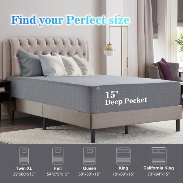 Grounding Sheet, 90% Organic Cotton+10% Pure Silver Organic Fitted Grounded Sheet for Improved Sleep, Pain Relief - Earth Connected Bedding (Gray, Queen(60 * 80 * 15inch)) - Image 7