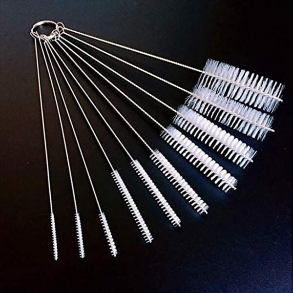 Long Straw Brush, Nylon Pipe Tube Cleaner 8-ihch 10 Different Diameters Set of 10 - Image 5