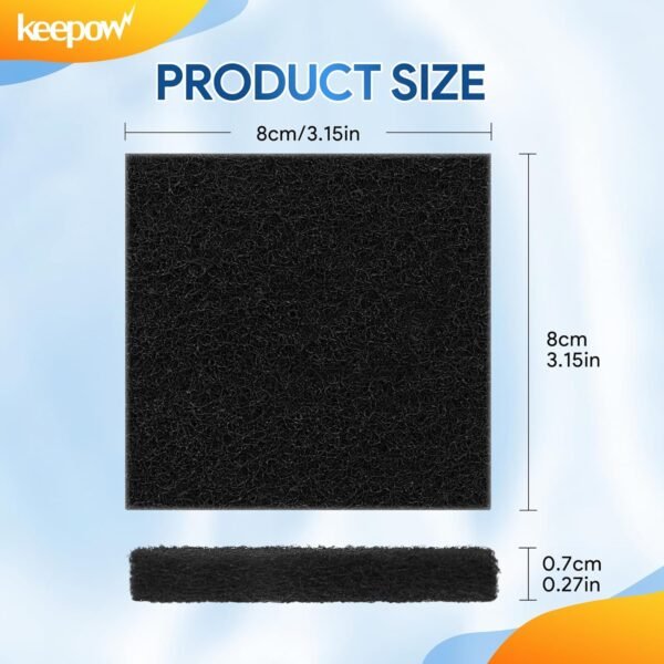 KEEPOW 8 Pack Trash Can Deodorizer Compatible with EKO Trash Can, Activated Charcoal Odor Absorber for Trash Can and Compost Bin, Garbage Can Deodorizer for Indoor Kitchen Compost Bucket (Square) - Image 5