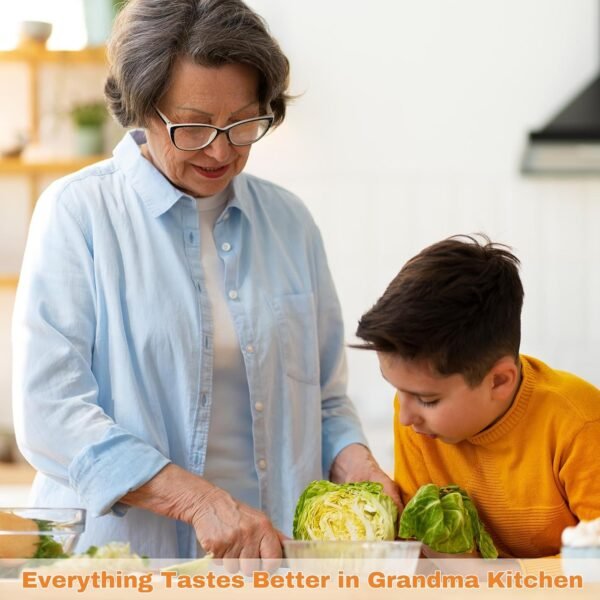Gifts for Grandma, Grandma's Birthday Gifts, Engraved Bamboo Cutting Board 11"L x 8.5"W x 0.39"Th - Best Grandma Gifts from Daughter Son for Grandmas Birthday, Thanksgiving, Christmas. - Image 3