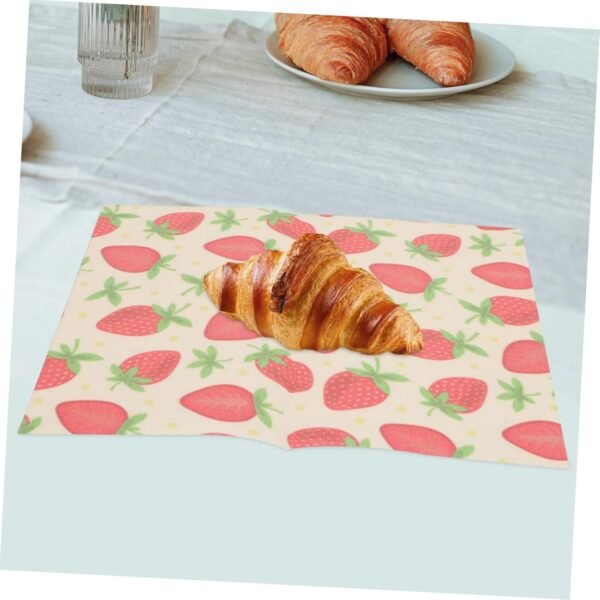 Garneck 3pcs Beeswax Food Paper Reusable Wraps Beeswax Food Wraps Food Wrapping Beeswax Paper Food Packing Supplies Beeswax Paper for Baking Reusable Food Wraps Food Wrapping Papers - Image 7