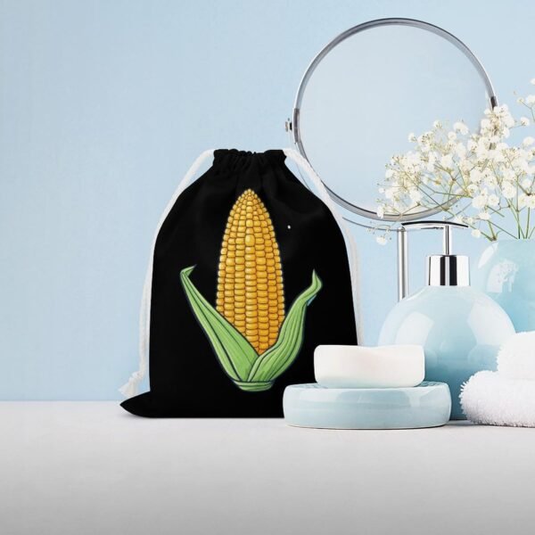 Food Corn Drawstring Storage Bag Canvas Stuff Sack Christmas Gift Pouch Laundry Bags Reusable Cloth Shoe Bags 20 * 25cm - Image 4