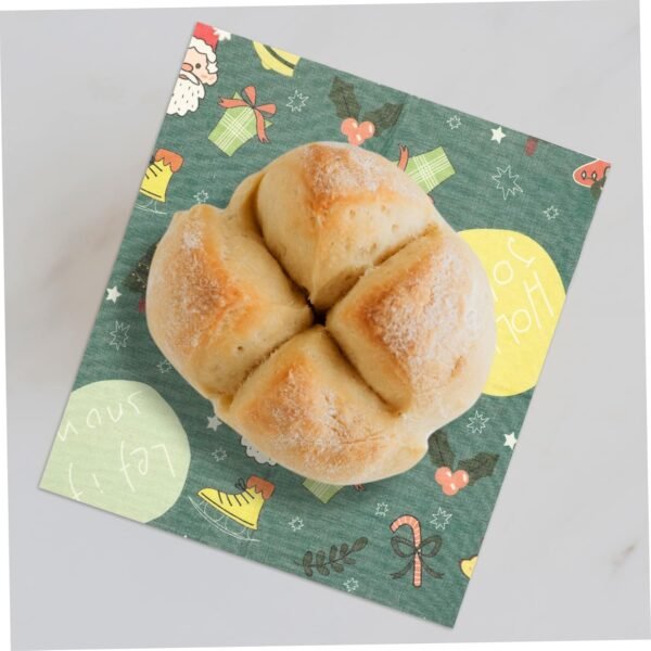 Didiseaon 15 Pcs Beeswax Wrap Seasonal Buntings Organic Beeswax Cloth Cake Preservation Wraps Beeswax Food Beeswax Bowl Cover Washable Food Sandwich Storage Wax Cover Bees Wax Covers Cotton - Image 2