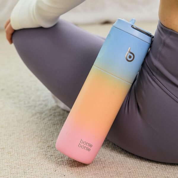 BOTTLE BOTTLE Insulated Water Bottle 24oz with Straw Lid and Handle for Sports Travel Gym Stainless Steel Water Bottles Double-Wall Vacuum Metal Thermos Bottles Leak Proof BPA-Free - Image 6