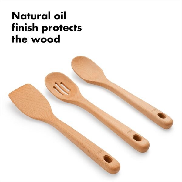 OXO Good Grips 3- Piece Wooden Utensil Set - Image 6
