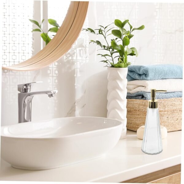 Alipis Glass Lotion Bottle Soap Container Hand Soap Dispenser Lotion Dispenser Hand Dispenser Glass Soap Dispenser Pump Shampoo Bottle Press Pump Bottle Dish Soap Dispenser Pp - Image 8