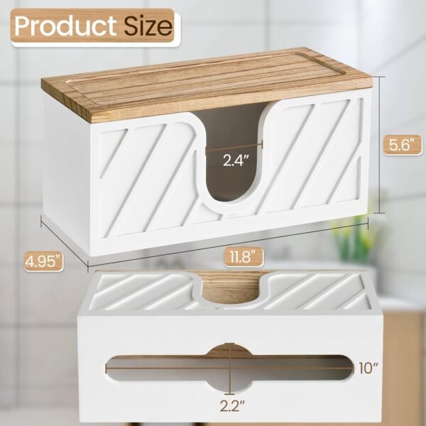 Paper Towel Dispenser Wall Mounted with Lid, Commercial Paper Towel Holder Countertop, C-Fold, Z-Fold, Trifold Paper Towel Dispenser Hand Towel Holder for Bathroom and Kitchen - Image 6