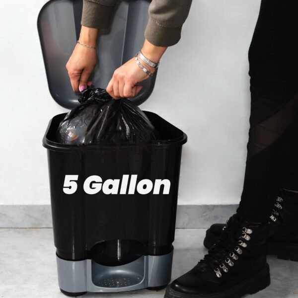 5 Gallon Trash Bags Compostable Portable Toilet Bags 100% Compost Garbage Bag Extra Thick 0.86 Mil for Camping Travel Kitchen Bathroom BPI Certified 30 Counts, Black - Image 7