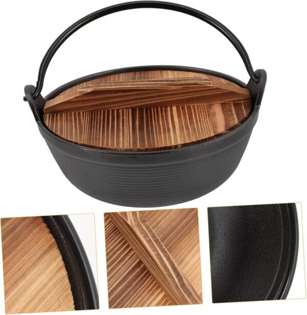 Stew Soup Pot Outdoor Cookware Camping Cooker Pot Cast Iron Japanese Nabe Smooth Surface Easy Care - Image 5
