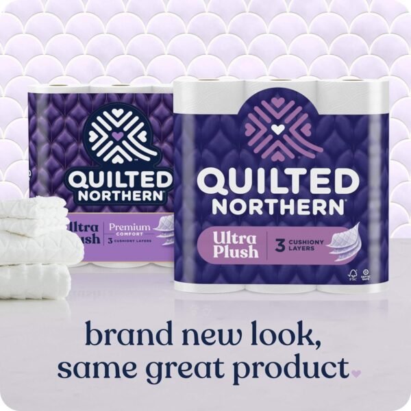 Quilted Northern Ultra Plush Toilet Paper, 18 Mega Rolls = 72 Regular Rolls, 3X Thicker*, 3 Ply Soft Toilet Tissue - Image 2