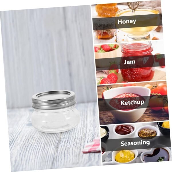 Luxshiny 8pcs Jam Storage Jar Jam Jars Mini Jars with Lids Spice Jars Openers Small Mason Jars Labels Bins Sealer Mason Jar Storage Boxes Vacuum Food Storage Containers Mason Jar Lids Glass - Image 3