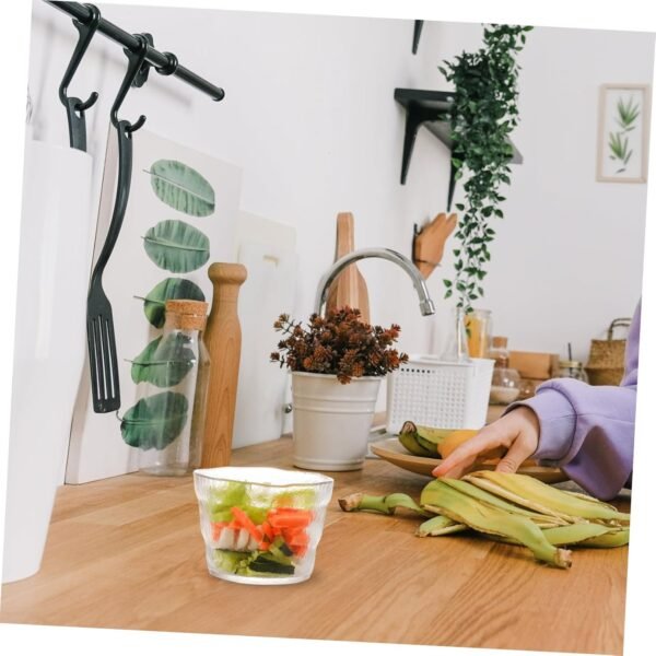 1pc Pickle Jar Kitchen Gadget Clear Honey Container Lids Pickle Canister Pickling Jars Japanese Pickle Container Terrarium Tank Chinese Jar White Glass - Image 4