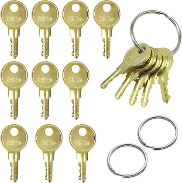 Toilet Paper Dispenser Keys 10-Pack 33043 CAT74 Toilet Paper Towel Dispenser Key Dispenser Keys Paper Towel Key Compatible with Janitor Bobrick Cat 74 Dispenser