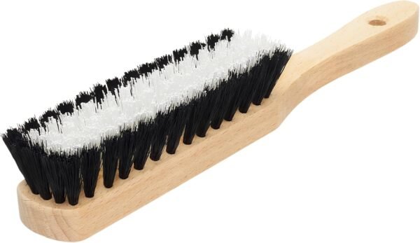 Carpet Cleaning Brush, Scrub Brush with Handle for Floor Mats, Heavy Duty Carpet Cleaner Brush, Rug Brush, Upholstery Brush for Indoor and Outdoor, Stiff Nylon Bristles Car Carpet Brush, White