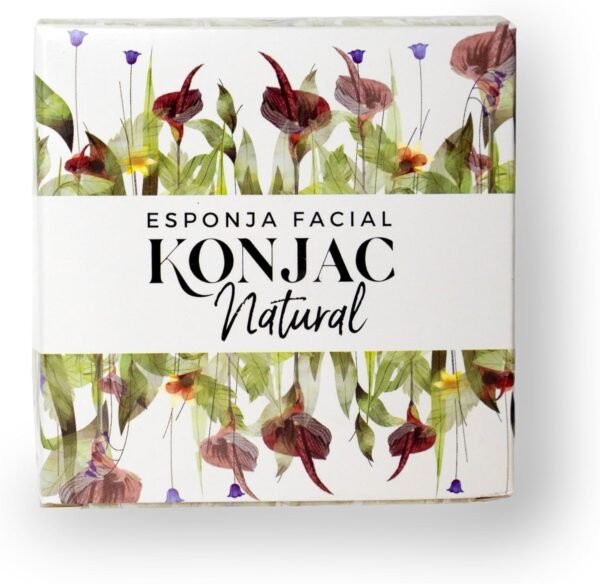 Konjac Facial Sponge: 100% Plant-Based, Biodegradable, High Durability Product (White) - Image 2